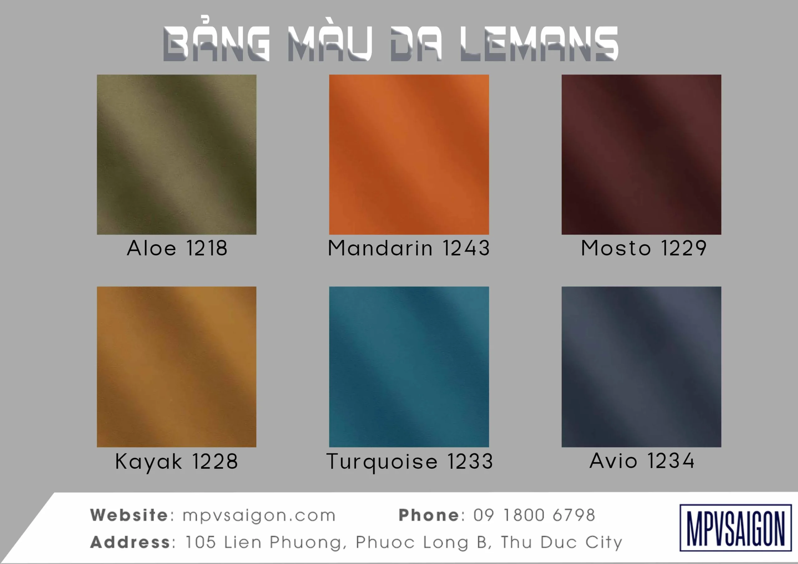 Bảng màu da Napa Ý Mastrotto Le mans nhập khẩu cho nội thất ô tô