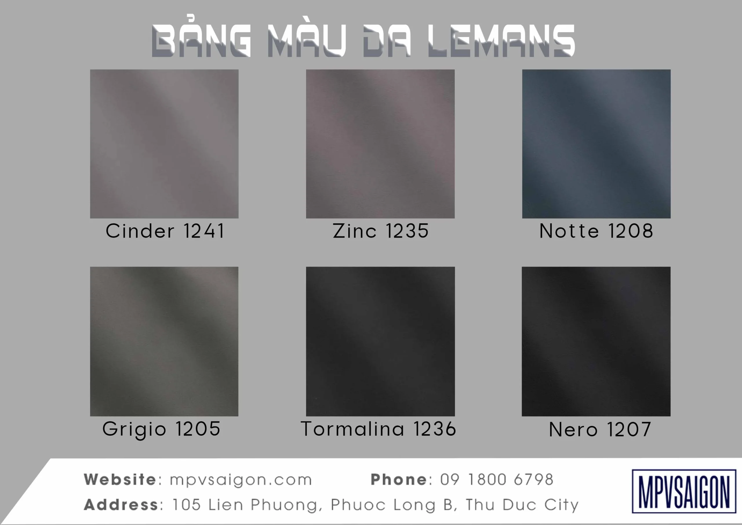 Bảng màu da Napa Ý Mastrotto Le mans nhập khẩu cho nội thất ô tô