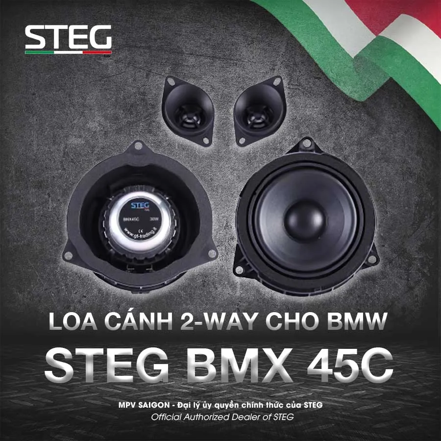 Loa cánh 2-way STEG BM 4C (BMW X1 _ X3 _ X5 _ X6 SERIES)