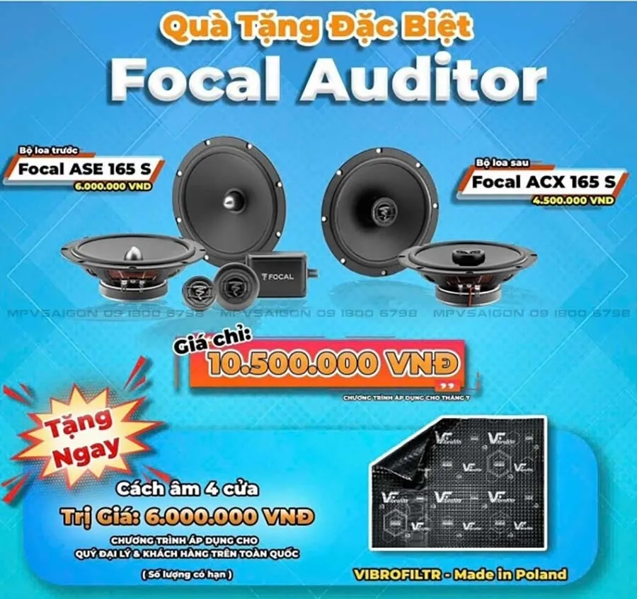 FOCAL ASE 165: bộ loa 2 đường tiếng có phân tần