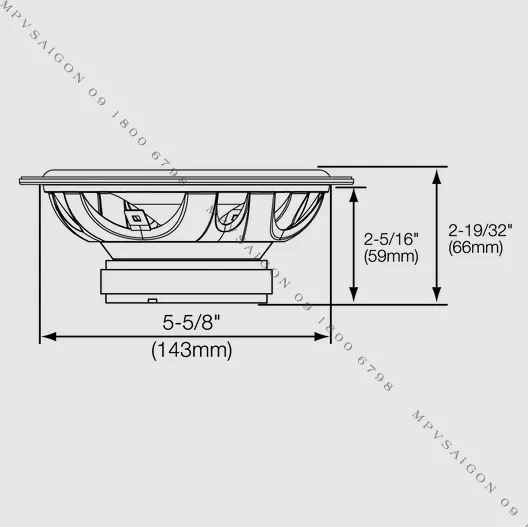 Loa phân tần lắp trên xe ô tô JBL CS760C