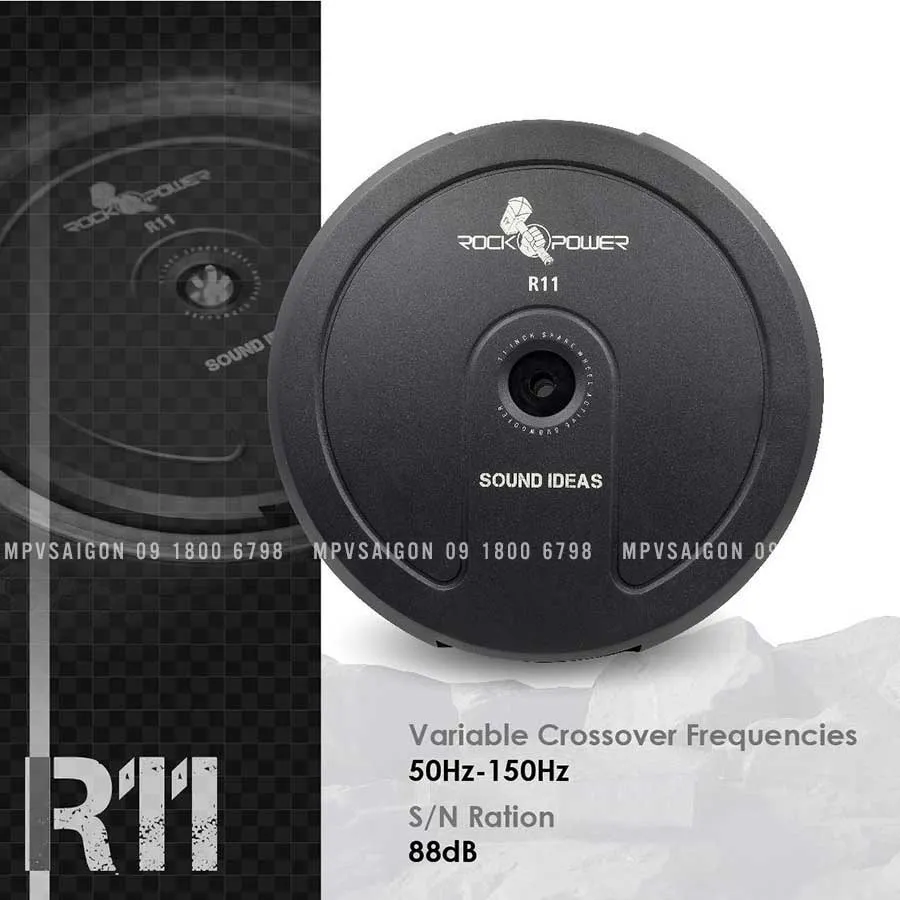Loa sub Rockopower R11 250W RMS đặt bánh xe dự phòng