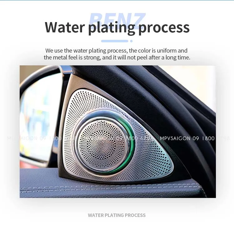 Loa Xoay 3D Burmester Led 64 Màu Cột A cho xe Mercedes-Benz C-Class, GLC-Class, E-Class, S-Class