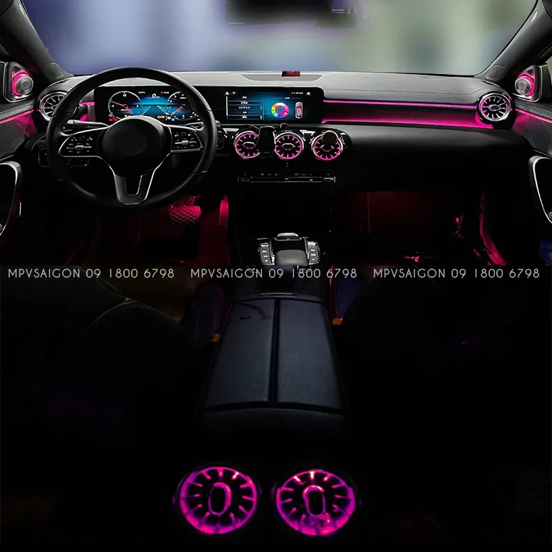 Loa Xoay 4D Burmester Led 64 Màu Cột A cho xe Mercedes - Benz C-Class, GLC-Class, E-Class, S-Class