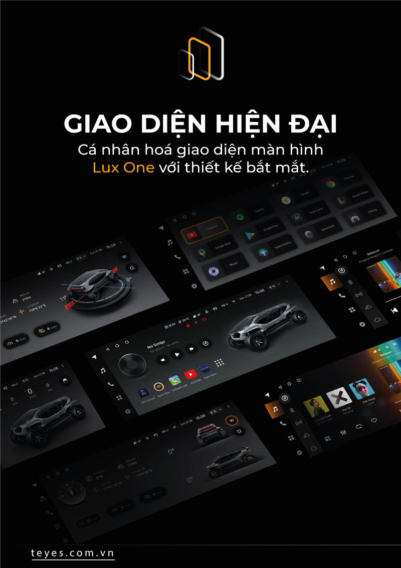 Màn hình android dành cho xế sang Mercedes, BMW, AUDI - Lux One