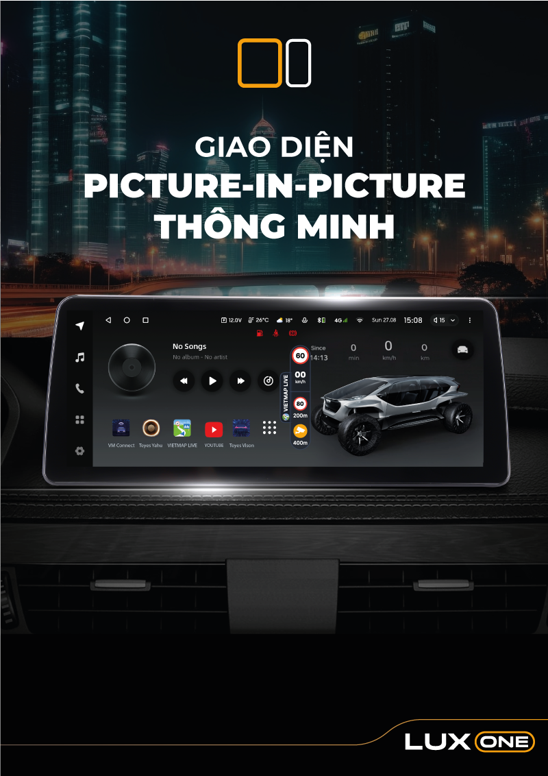 Màn hình android dành cho xế sang Mercedes, BMW, AUDI - Lux One