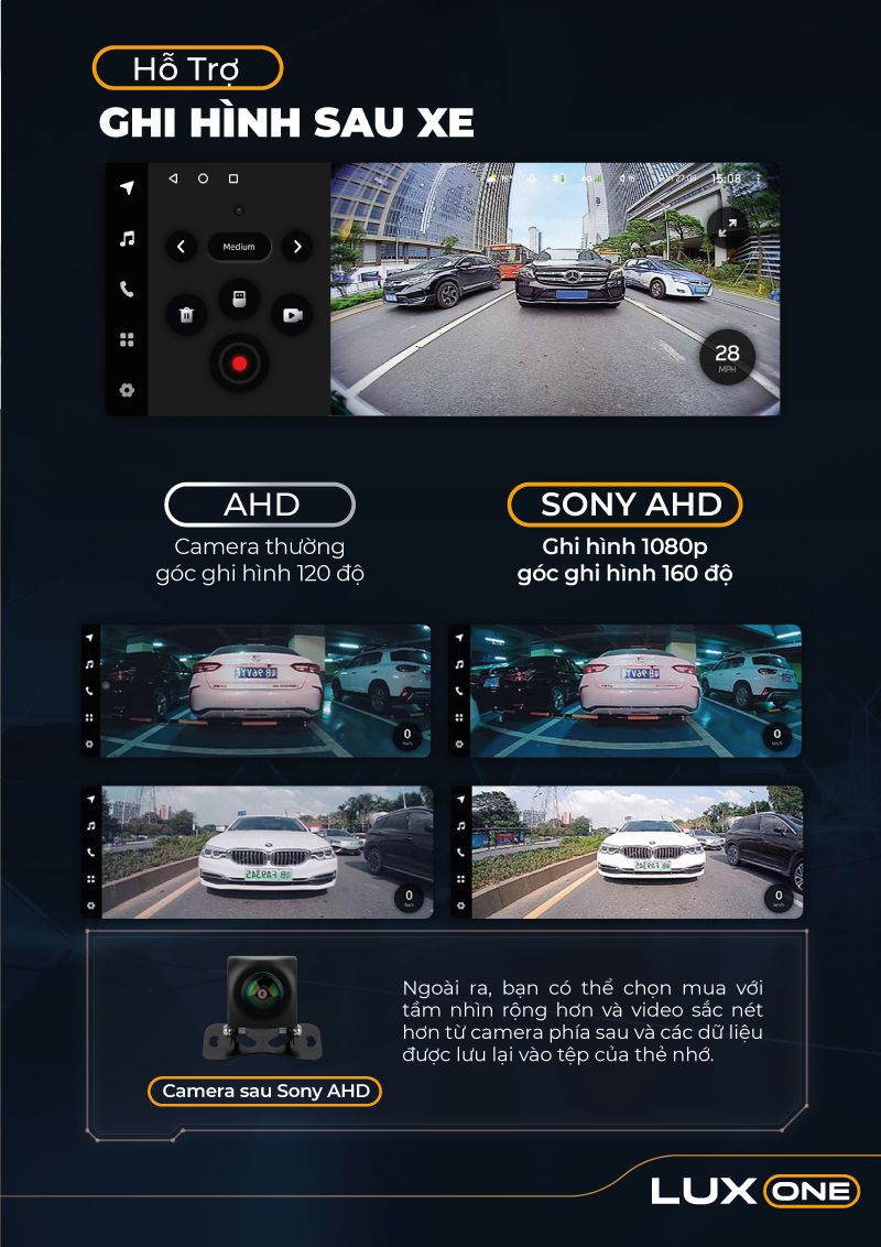 Màn hình android dành cho xế sang Mercedes, BMW, AUDI - Lux One