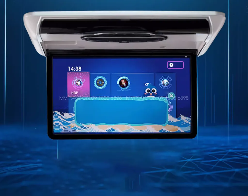 Màn hình gập trần Android Hyundai Custin
