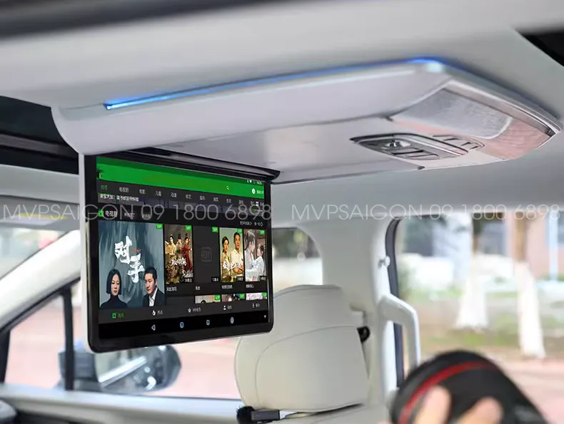 Màn hình gập trần Android Hyundai Custin