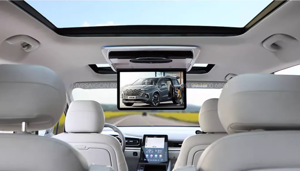 Màn hình gập trần Android Hyundai Custin