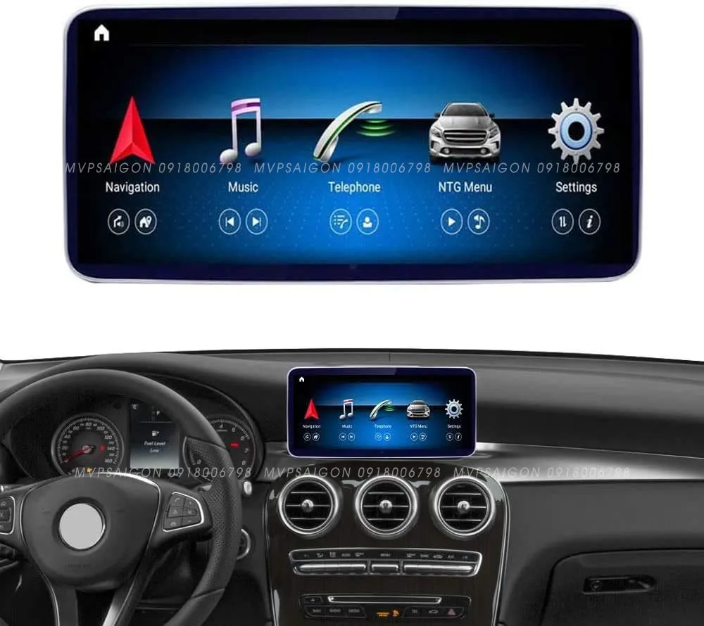 Màn hình giải trí Android 4G cho xe Mercedes C/GLC 2015 -2025