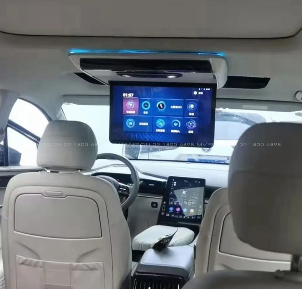 Màn hình TV trần Android xe Hyundai Custin
