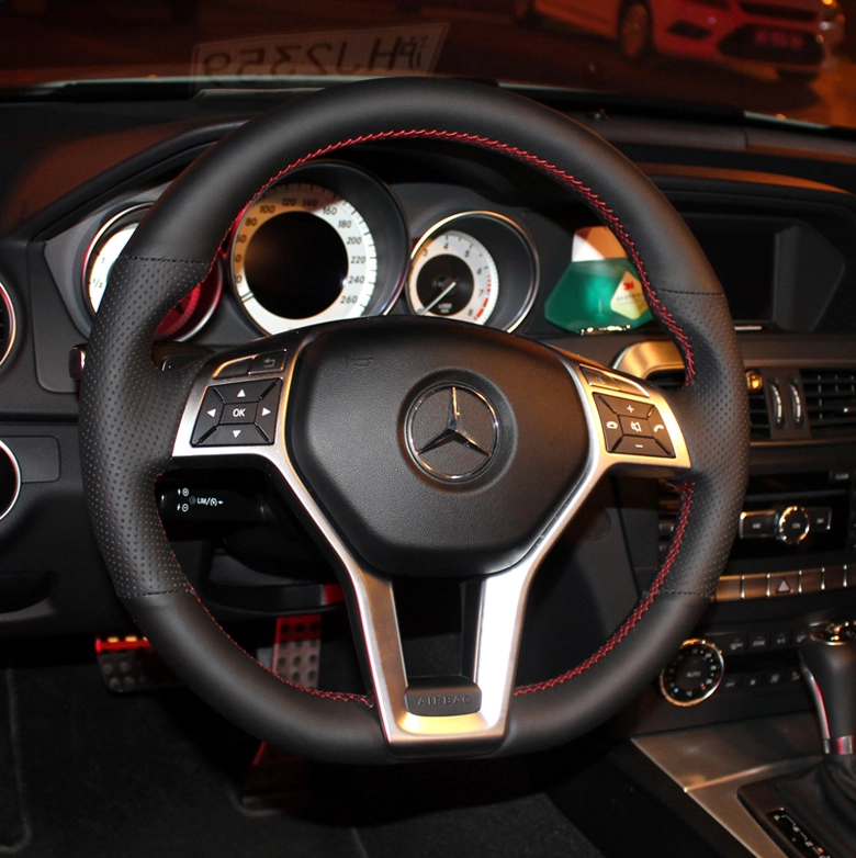 May da - Bọc da vô lăng xe Mercedes Benz