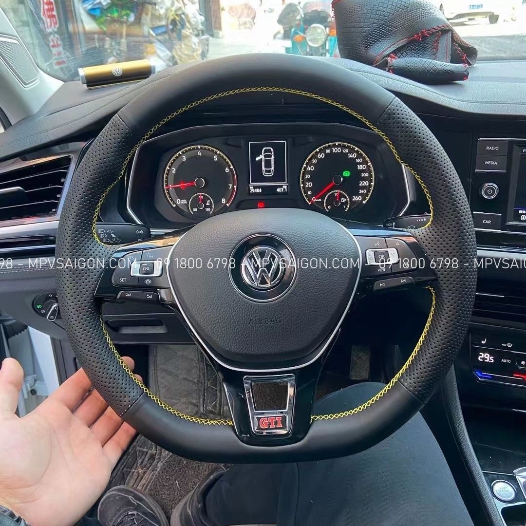 May da bọc da vô lăng Mercedes Benz da Nappa - da nhập cao cấp