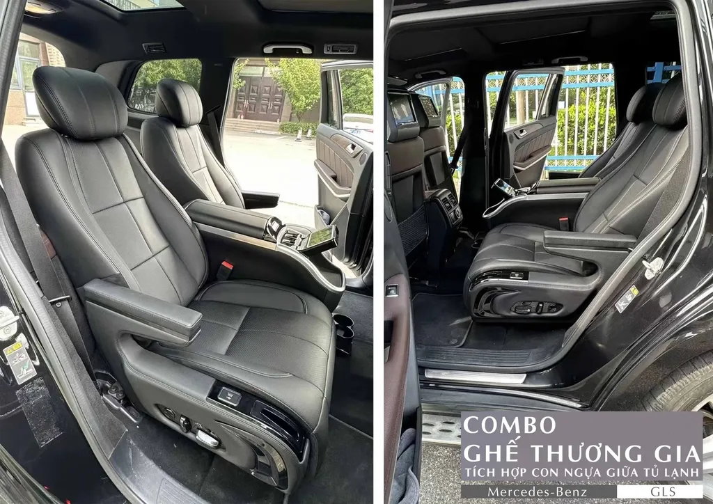 Mercedes - Benz GLS - BROCHURE Combo Ghế Thương Gia Tích Hợp Con Ngựa Giữa Tủ Lạnh
