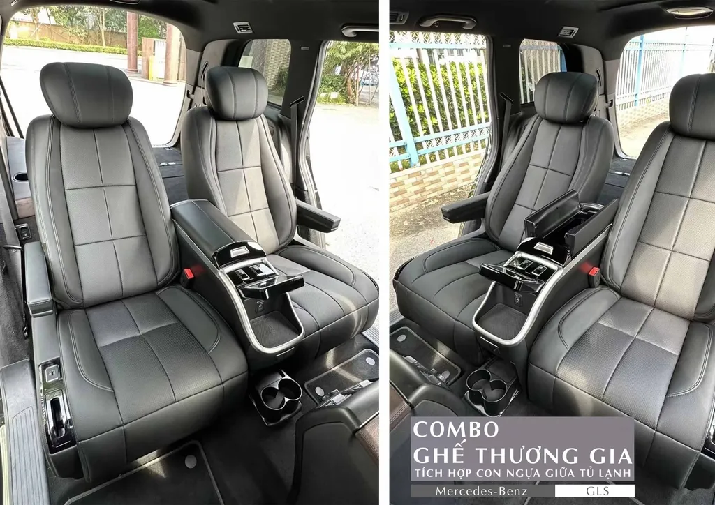 Mercedes - Benz GLS - BROCHURE Combo Ghế Thương Gia Tích Hợp Con Ngựa Giữa Tủ Lạnh