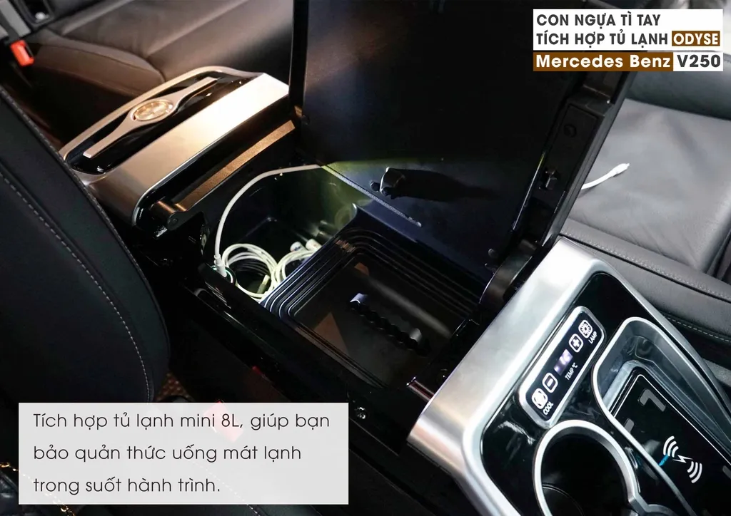 MERCEDES BENZ V250 – BROCHURE CON NGỰA TÌ TAY TÍCH HỢP TỦ LẠNH MẪU ODYSE