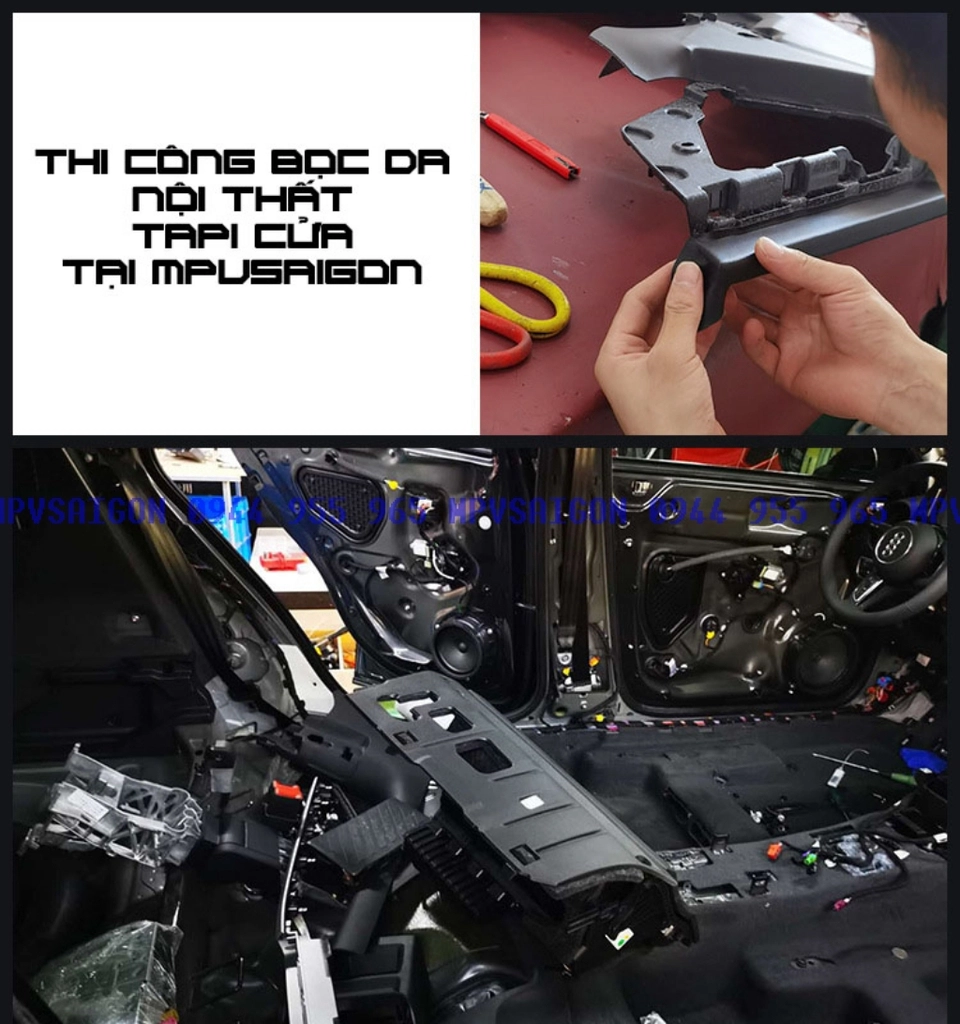 Bọc da tapi tapli cửa các dòng xe sang Porsche, AUDI, BMW, Mercedes- Benz, Range Rover, Maserati