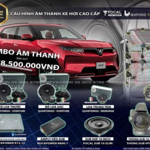 Nâng cấp âm thanh cho Vinfast VF9 với hệ thống Quartorigo nhập khẩu Ý