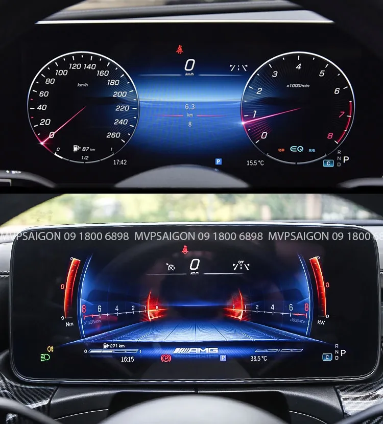 Nâng cấp bảng đồng hồ điện tử Instrument Panel C class C200 C300 GLC 2022~2023