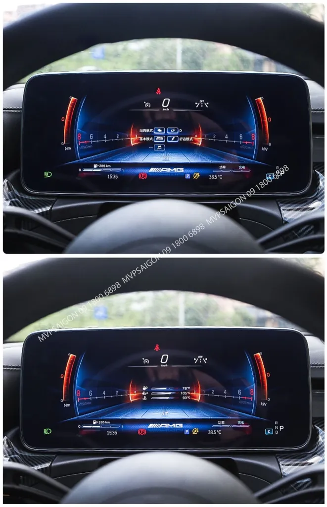 Nâng cấp bảng đồng hồ điện tử Instrument Panel C class C200 C300 GLC 2022~2023