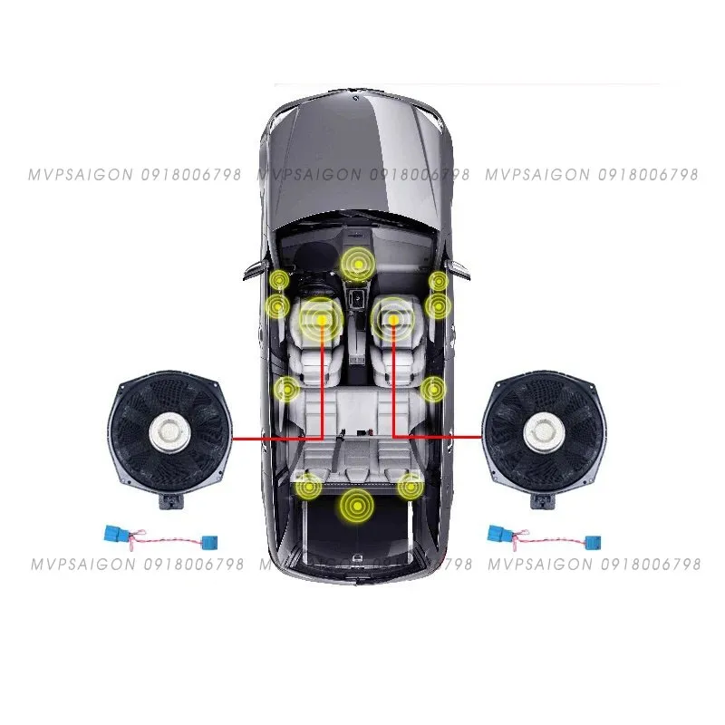 Nâng cấp bộ 5 loa ốp cửa Treble Tweeter điều khiến trung tâm BMW G30 G31