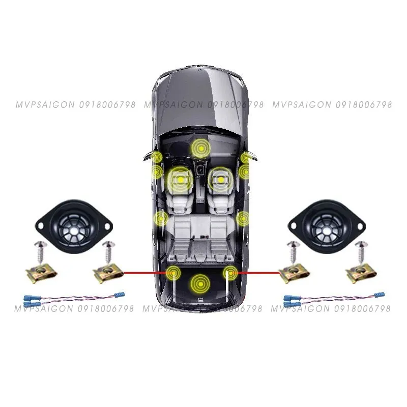 Nâng cấp bộ 5 loa ốp cửa Treble Tweeter điều khiến trung tâm BMW G30 G31
