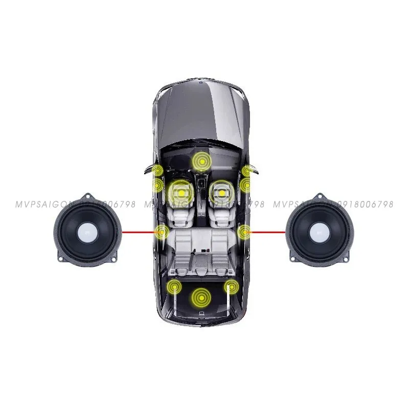 Nâng cấp bộ 5 loa ốp cửa Treble Tweeter điều khiến trung tâm BMW G30 G31