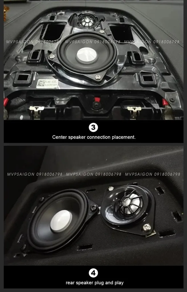Nâng cấp bộ 5 loa ốp cửa Treble Tweeter điều khiến trung tâm BMW G30 G31