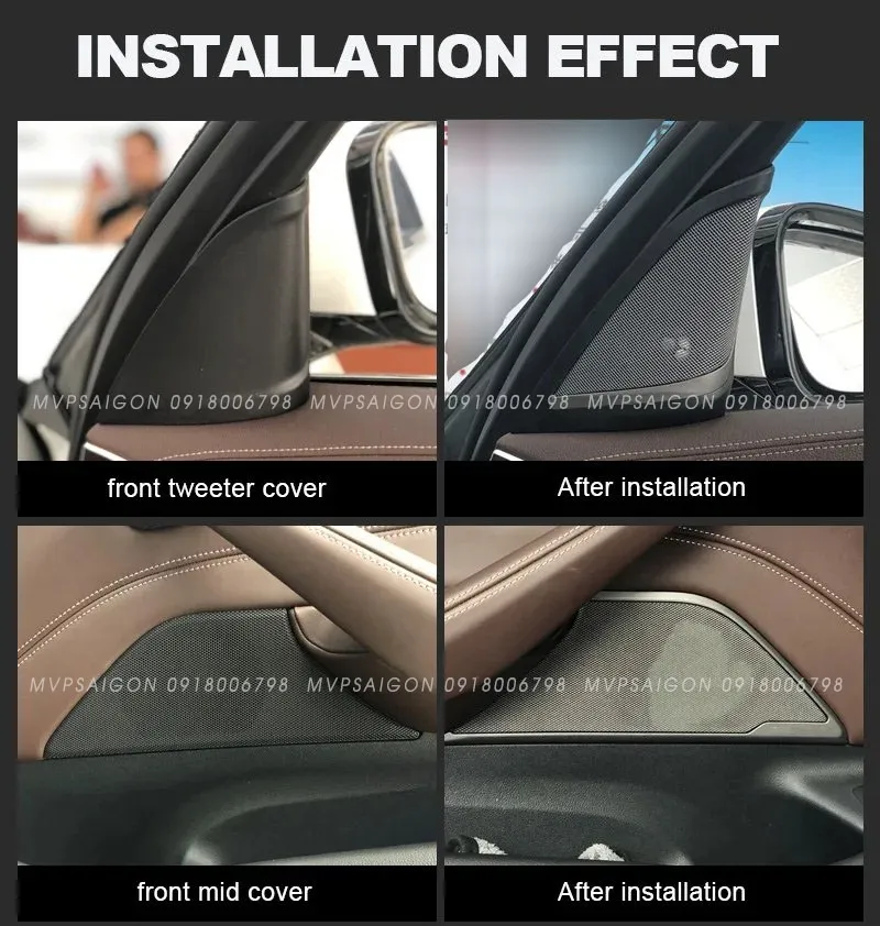Nâng cấp bộ 5 loa ốp cửa Treble Tweeter điều khiến trung tâm BMW G30 G31