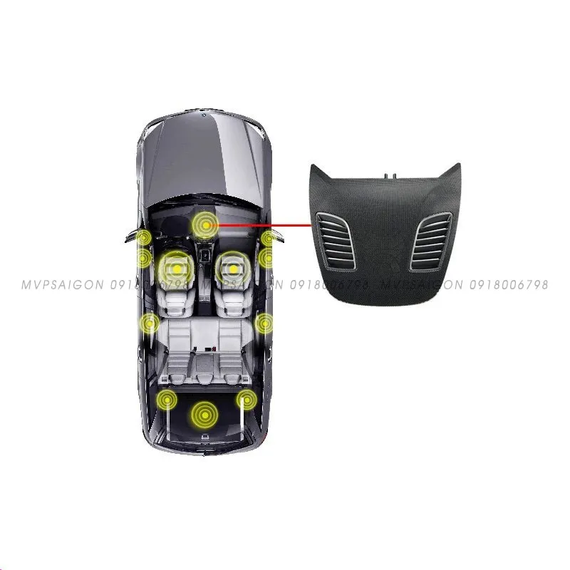 Nâng cấp bộ 5 loa ốp cửa Treble Tweeter điều khiến trung tâm BMW G30 G31