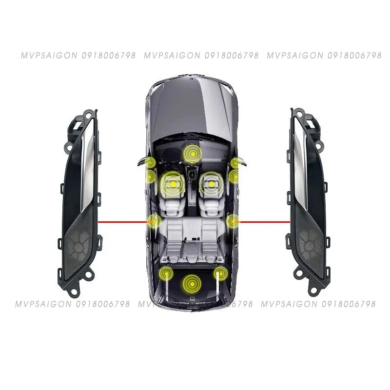 Nâng cấp bộ 5 loa ốp cửa Treble Tweeter điều khiến trung tâm BMW G30 G31