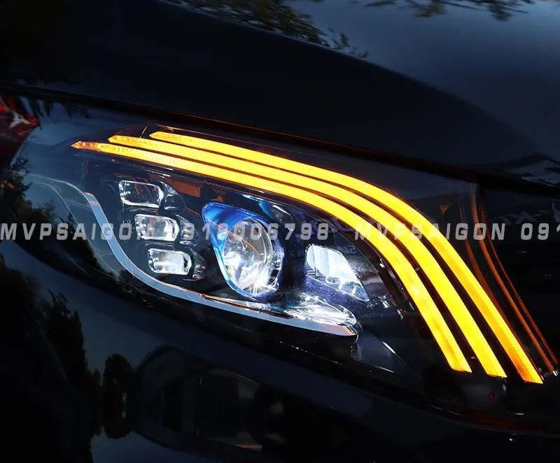 Nâng cấp đèn trước - headlight Mercedes Benz V250 2024 mẫu mới nhất
