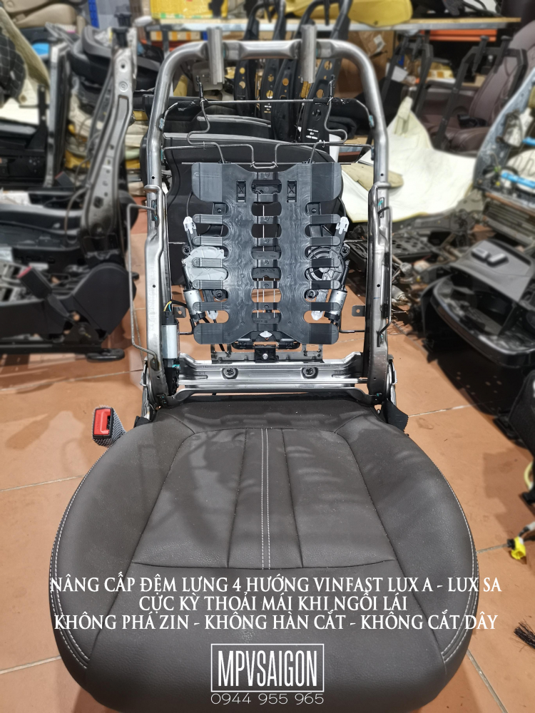 Nâng cấp - Độ ghế chỉnh điện vinfast Lux SA