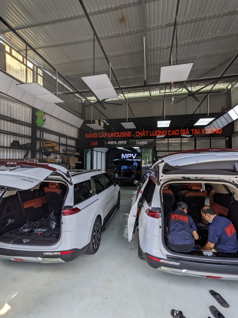 Nâng cấp - độ ghế Limousine thương gia Kia Carnival 2024 mới nhất