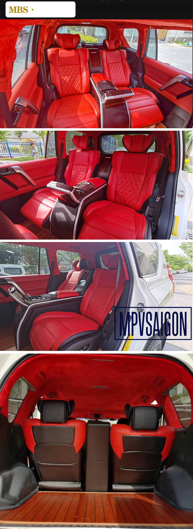 Nâng cấp ghế Limousine Lexus LX570 - ghế thương gia MBS