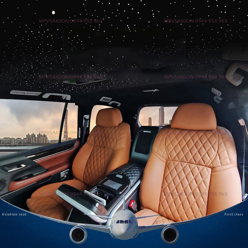 Nâng cấp ghế Limousine Lexus LX570 - ghế thương gia MBS