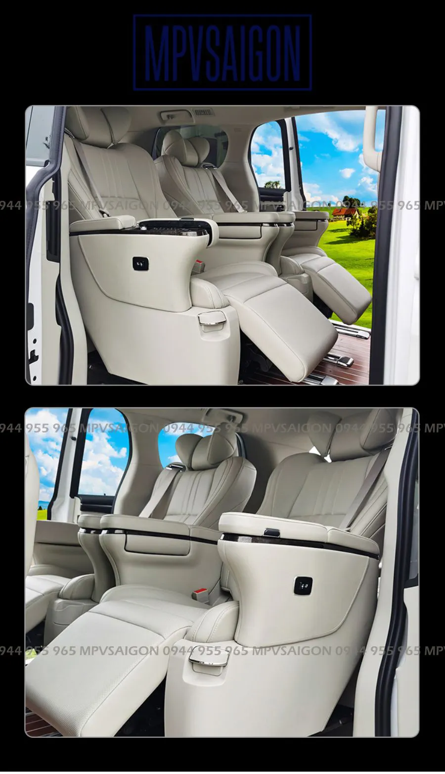 Nâng cấp ghế Limousine Toyota Alphard nhập khẩu