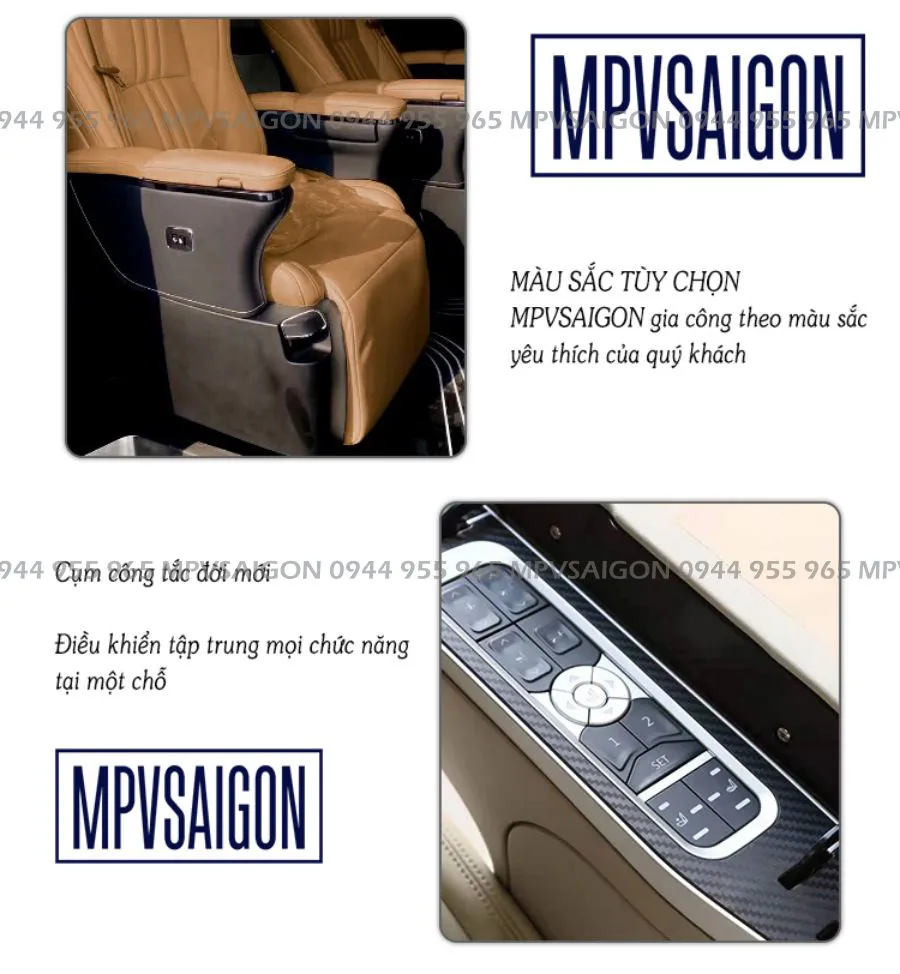 Nâng cấp ghế Limousine Toyota Alphard nhập khẩu