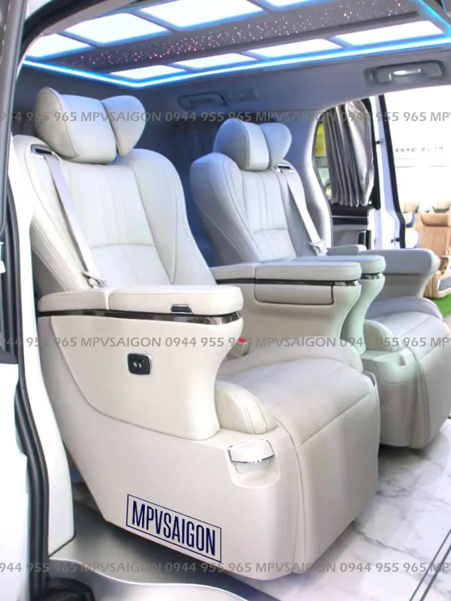 Nâng cấp ghế Limousine Toyota Sienna - Mẫu pha lê Crystal 2