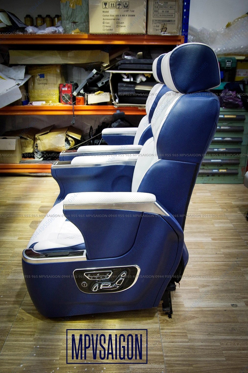 Nâng cấp ghế Limousine Toyota Sienna - Mẫu pha lê Crystal 2