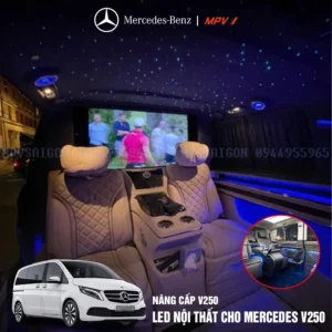 Nâng cấp LED Nội Thất cho Mercedes V250