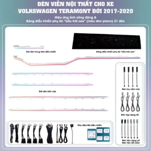 Nâng Cấp LED Viền Nội Thất Volkswagen Teramont - Lắp Đặt Nguyên Bản