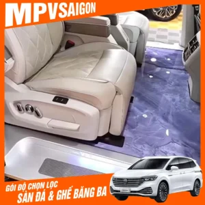 Nâng cấp Volkswagen Viloran hạng mục sàn đá và ghế băng ba ngả giường