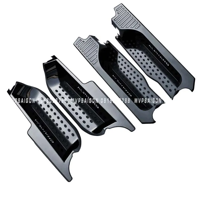 Ốp bậc lên xuống hợp kim nhôm dành cho Toyota Alphard