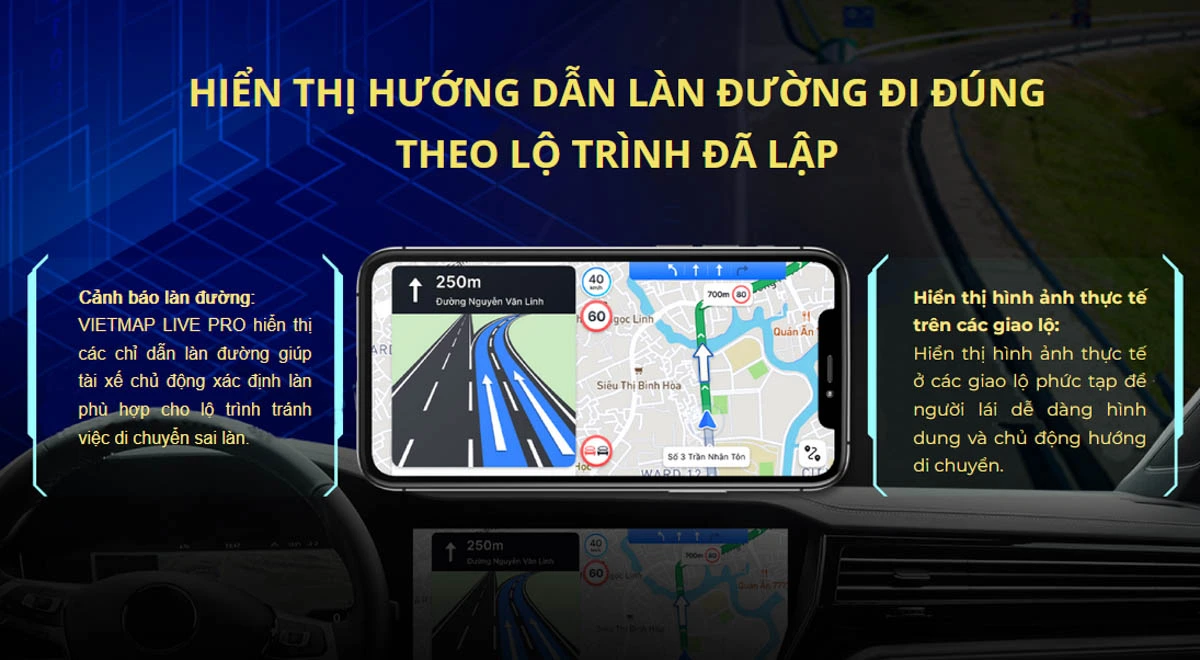 Vietmap Live Pro- Phần mềm dẫn đường và cảnh báo giao thông (Chính hãng)