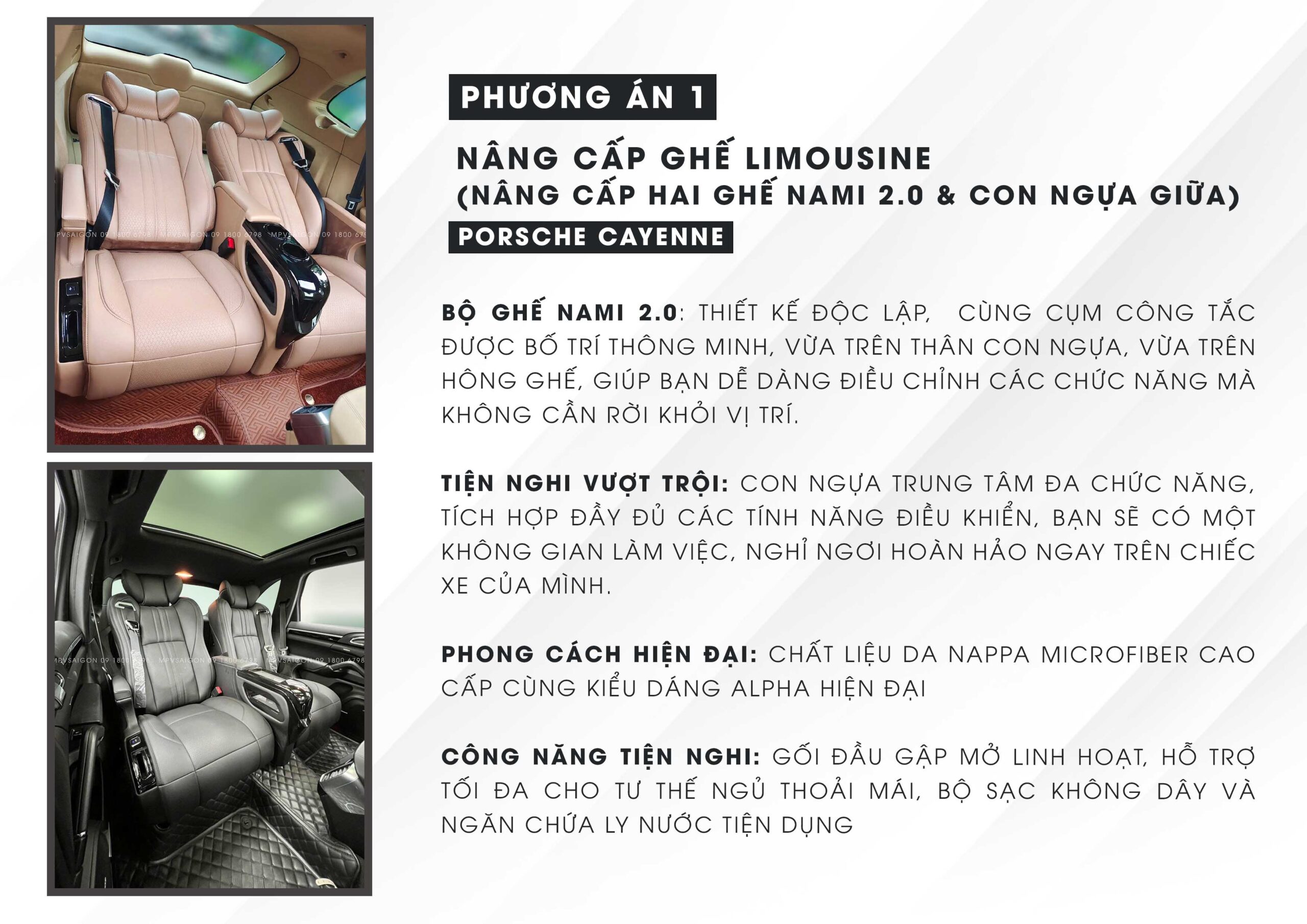 Porsche Cayenne độ ghế Limousine: Kinh nghiệm và các phương án độ đẹp nhất