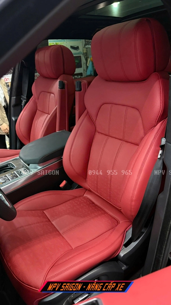 Bọc da ghế và nội thất Range Rover với thợ chuyên may nệm xe châu Âu