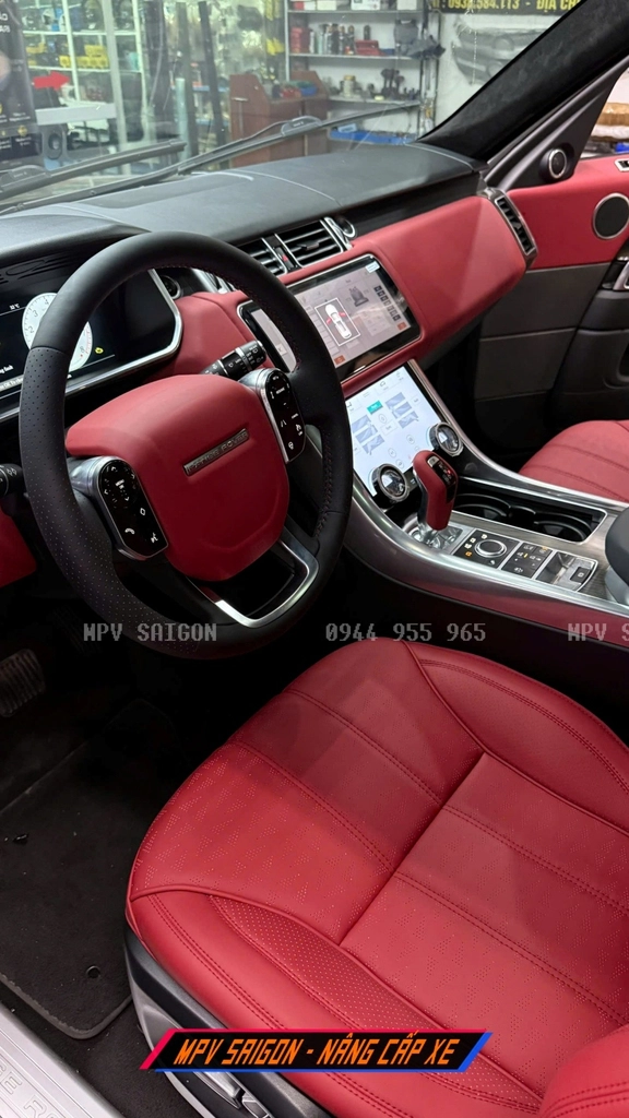 Bọc da ghế và nội thất Range Rover với thợ chuyên may nệm xe châu Âu