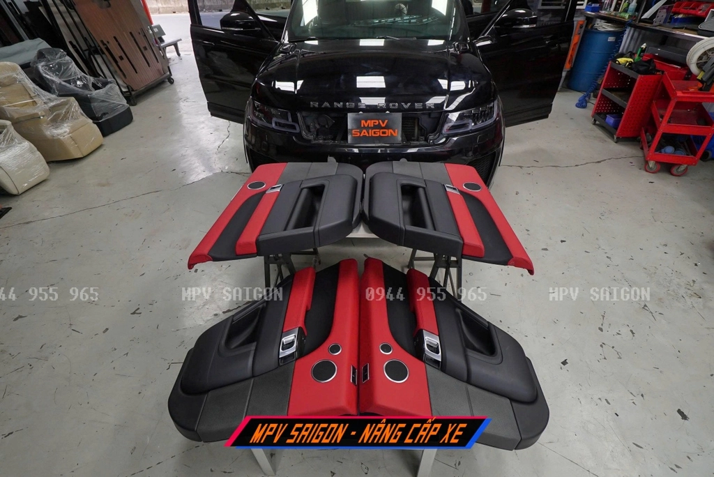 Bọc da ghế và nội thất Range Rover với thợ chuyên may nệm xe châu Âu